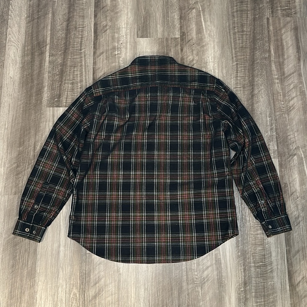Carbon2Coblalt Corduroy Plaid Long Sleeve Button Down - Large - Picture 3 of 6